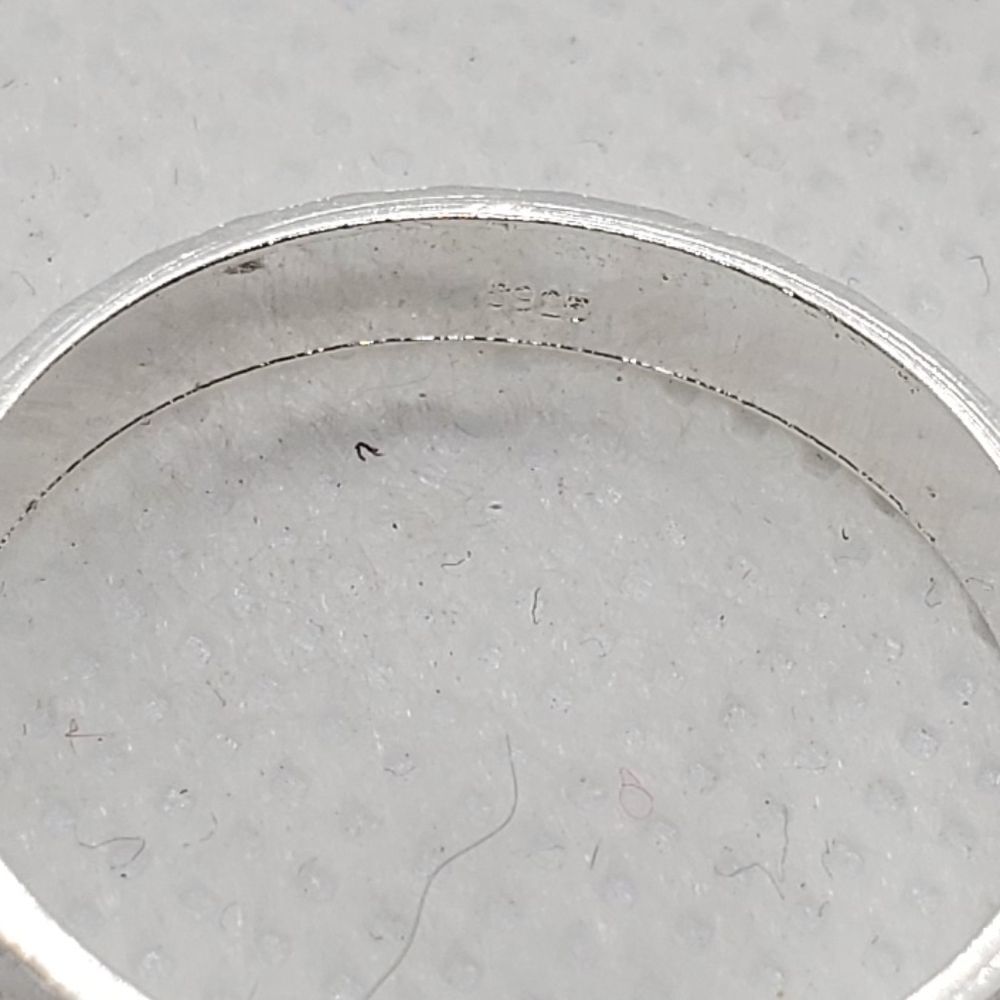 Sterling Silver Engraved Patterned Ring - Picture 6 of 7